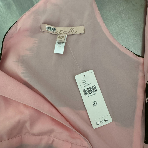 Anthropologie Hutch Leah Dress Womens MP Medium Petite True Wrap Pink - Picture 6 of 11